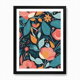 Floral Pattern 32 Art Print