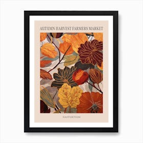 Fall Botanicals Nasturtium 1 Poster Art Print