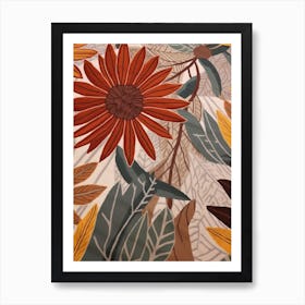 Fall Botanicals Edelweiss 2 Art Print