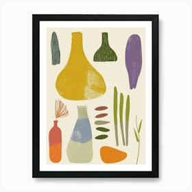 Cute Objects Abstract Collection 2 Art Print