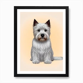 West Highland White Terrier Illustration Dog Art Print