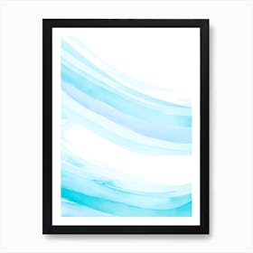 Blue Ocean Wave Watercolor Vertical Composition 88 Art Print