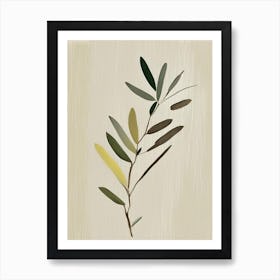 Olive Branch Symbol Abstract Painting Art Print