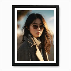 Asian Woman In Sunglasses 1 Art Print