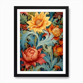 Victorian Flowers Art Print