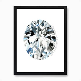 Diamant Poster Minimaliste pour Salon