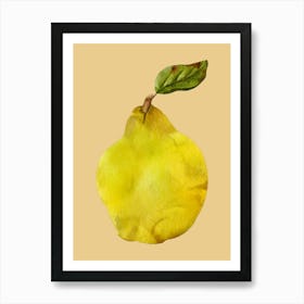 Yellow Pear Art Print