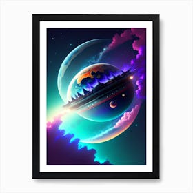 Luminous Cascade Art Print