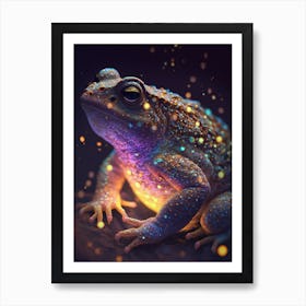 Magical Frog in Space Art Print
