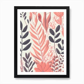 Boho Botanic Pattern Art Print