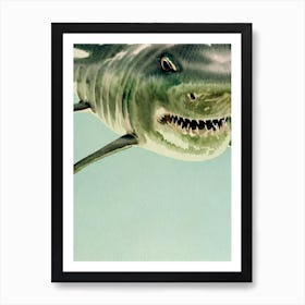 Great White Shark Storybook Watercolour Art Print