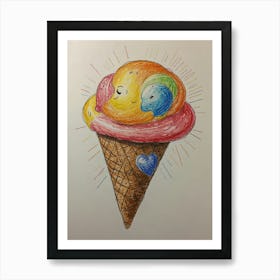 Ice Cream Cone 103 Art Print