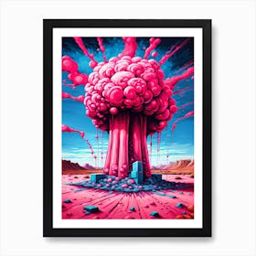 Nuclear Pink 1 Art Print