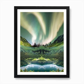 Emerald Aurora Art Print