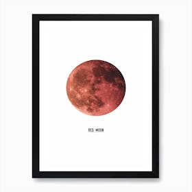 Red Moon Art Print