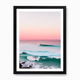 Bronte Beach, Australia Pink Photography 1 Art Print