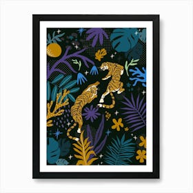 Jungle Tigers Art Print