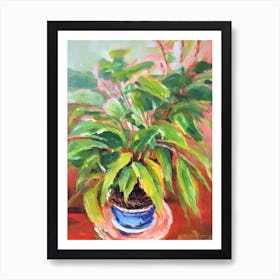 Bird’S Nest Fern 2 Impressionist Painting Art Print