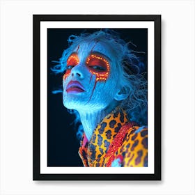 Woman Under The Sea Art Print