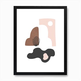 Abstract Landscape Shapes Art Print