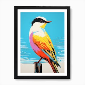 Andy Warhol Style Bird Common Tern 3 Art Print