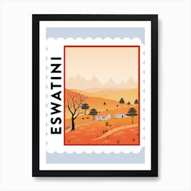 Eswatini Travel Stamp Poster Poster