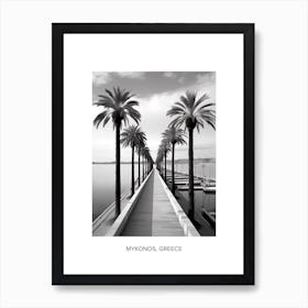 Poster Of Palma De Mallorca, Spain, Photography In Black And White 4 Art Print