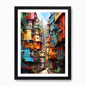 "Skyline Symphony: Hong Kong's Urban Pulse" Art Print