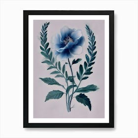 Blue Flower 1 Art Print