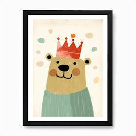 Little Beaver 3 Wearing A Crown Art Print