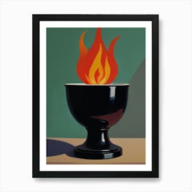 Fire In A Bowl Art Print