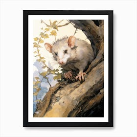 A Realistic And Atmospheric Watercolour Fantasy Character 8 Art Print