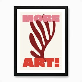 More Art Matisse - Red And Pink Art Print