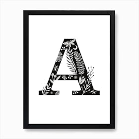 Letter A Art Print