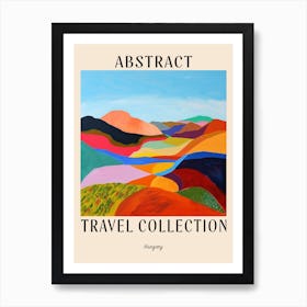 Abstract Travel Collection Poster Hungary 3 Art Print