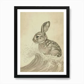 Tans Rabbit Drawing 1 Art Print