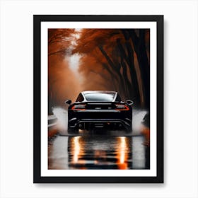 Wet Road Art Print