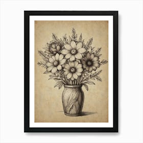 Flowers In A Vase 9 Art Print