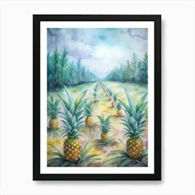 Pineapples In The Field Art Print