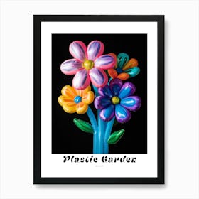 Bright Inflatable Flowers Poster Bergamot Art Print