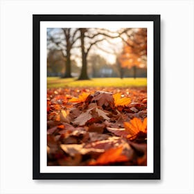 Autumn Leaves On The Ground 1 Art Print