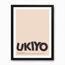 Definition Ukiyo Art Print