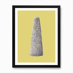 Bollard Yellow Background Poster