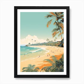 Noosa Main Beach Golden Tones 3 Art Print