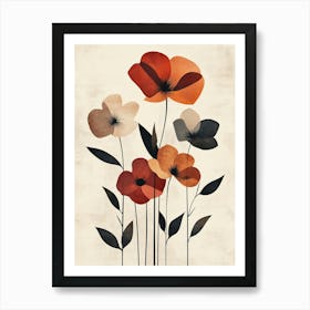 Poppies Canvas Print 25 Affiche