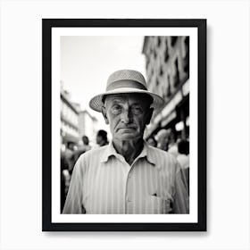 Pamplona, Spain, Black And White Analogue Photography 3 Art Print