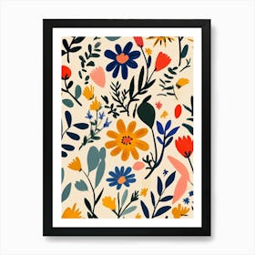 Floral Pattern 20 Art Print