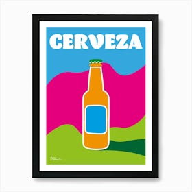 Cerveza Time Art Print