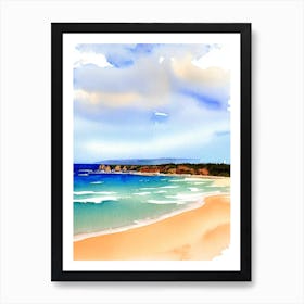 Sorrento Back Beach, Australia Watercolour Art Print