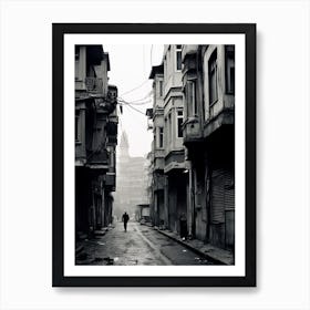 Istanbul, Turkey, Mediterranean Black And White Photography Analogue 3 Art Print